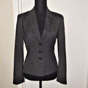 Elie Tahari Grey Wool Blazer - Size 0